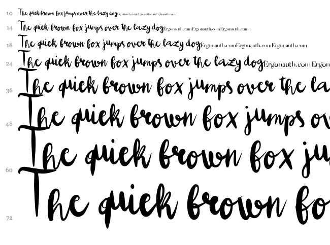 Colpa tua font waterfall